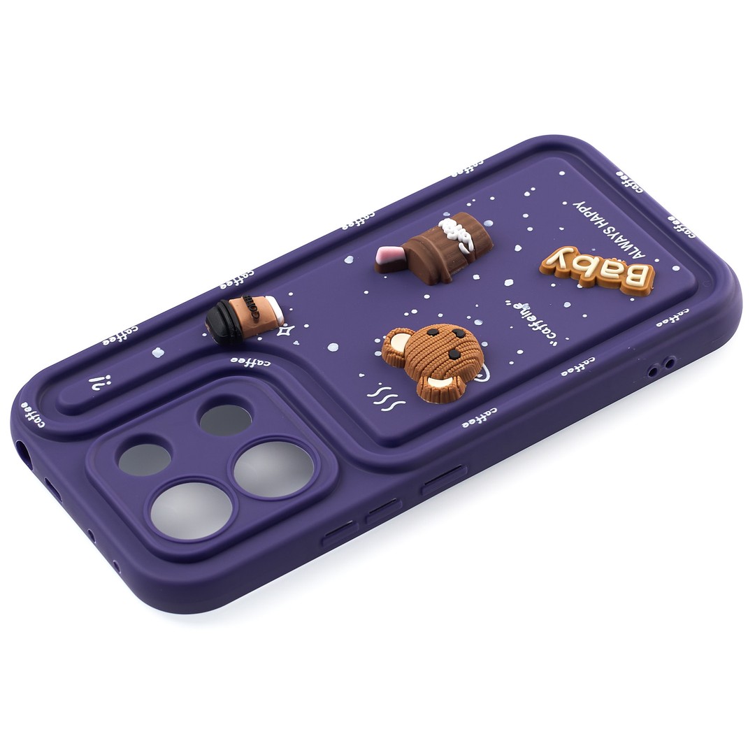Чохол Pretty Toys для Xiaomi Redmi Note 13 4G  (Purple/baby)-1