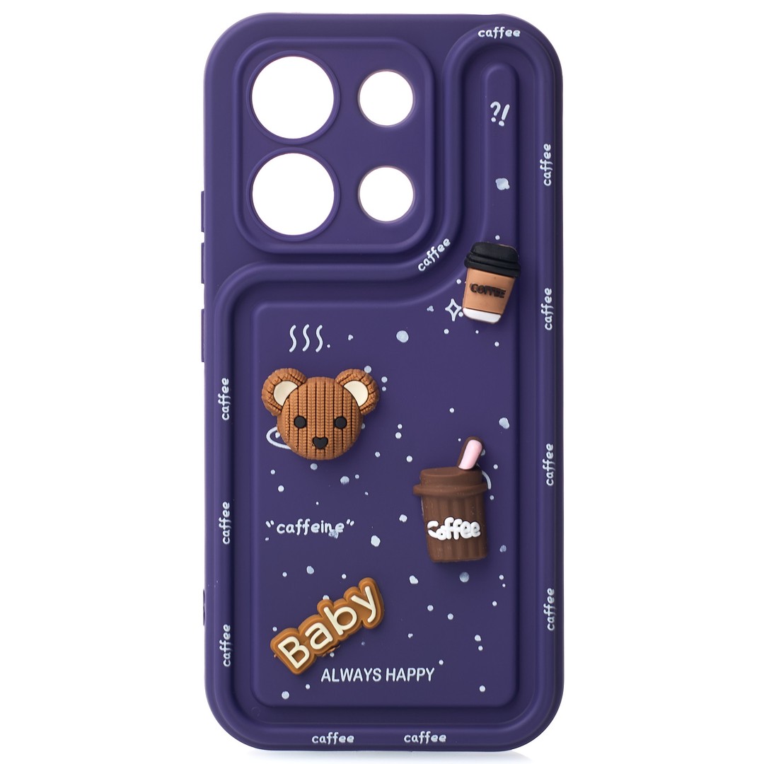 Чохол Pretty Toys для Xiaomi Redmi Note 13 4G  (Purple/baby)-0