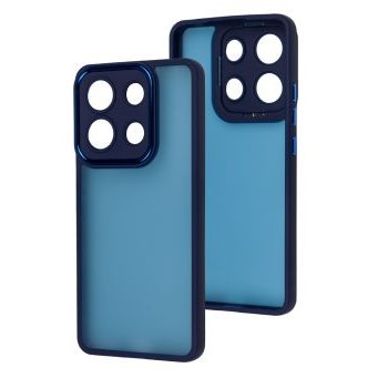 Накладка Luxury Metal Lens для Xiaomi Redmi Note 13 4G синя-0