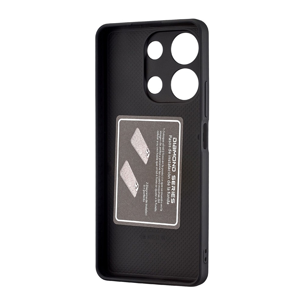 Накладка SW Grainy Diamonds для Xiaomi Redmi Note 13 4G чорна-1