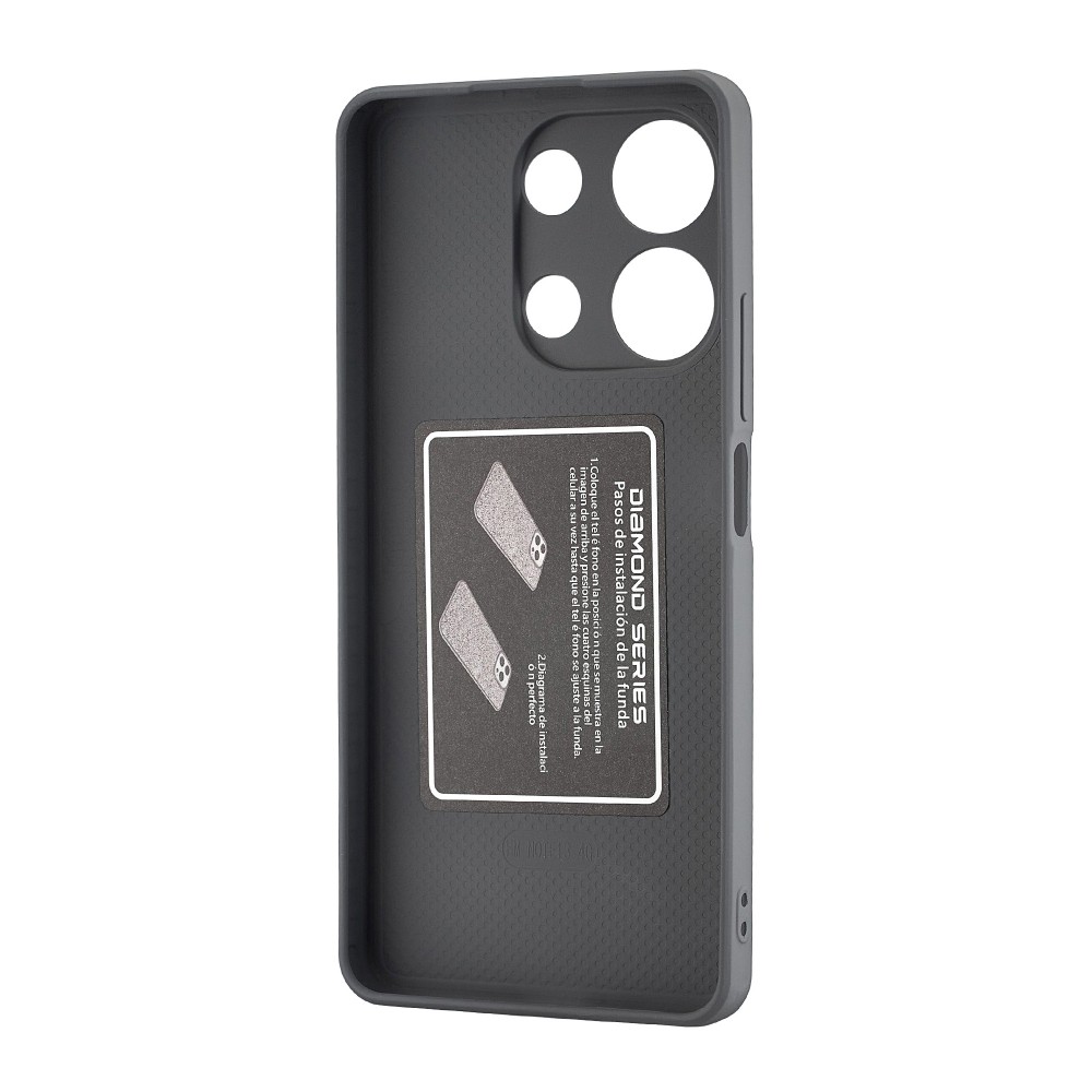 Накладка SW Grainy Diamonds для Xiaomi Redmi Note 13 4G сіра-1