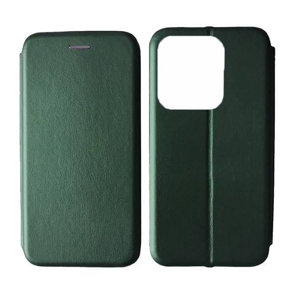 Книжка Premium для Xiaomi Redmi Note 13 4G темно-зелена-0