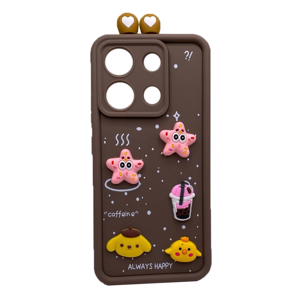 Чохол Pretty Toys with Ears для Xiaomi Note 13  4G (Brown)-0