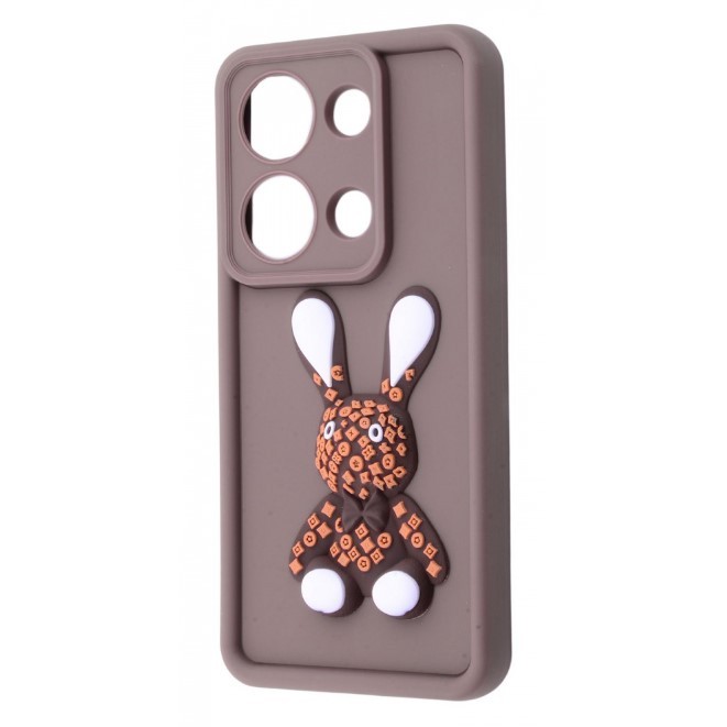 Чохол Pretty Toys для Xiaomi Redmi Note 13 4G (Brown/rabbit)-0