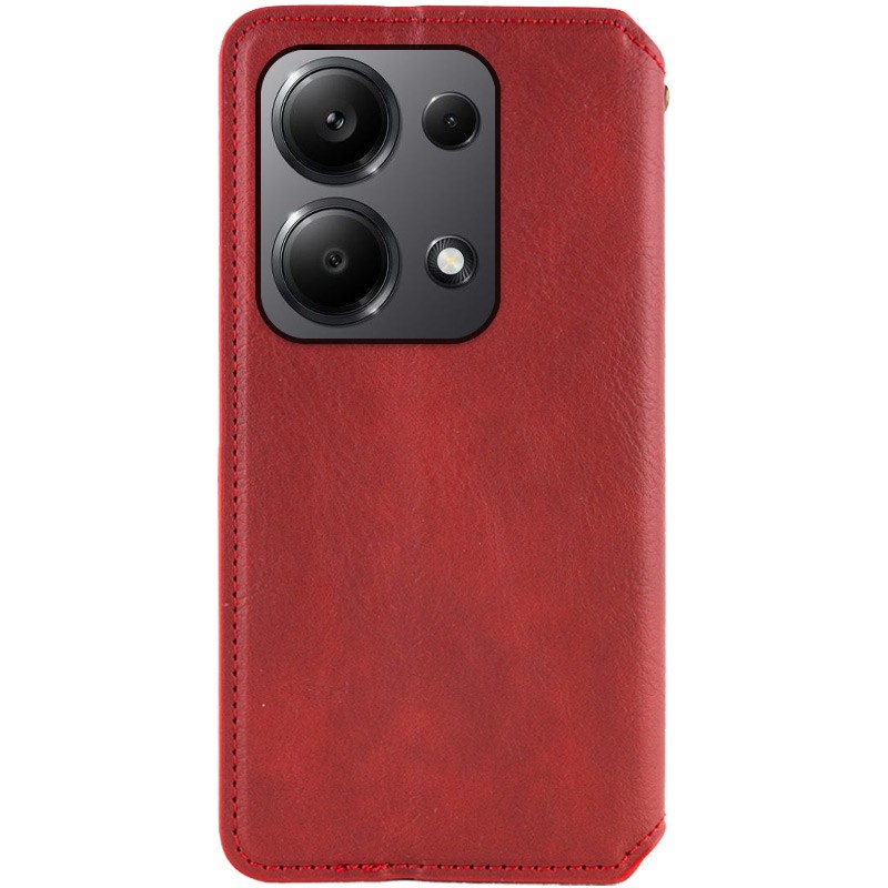 Книжка GETMAN Cubic для Xiaomi Redmi Note 13 Pro 4G/Poco M6 Pro 4G Червона-1