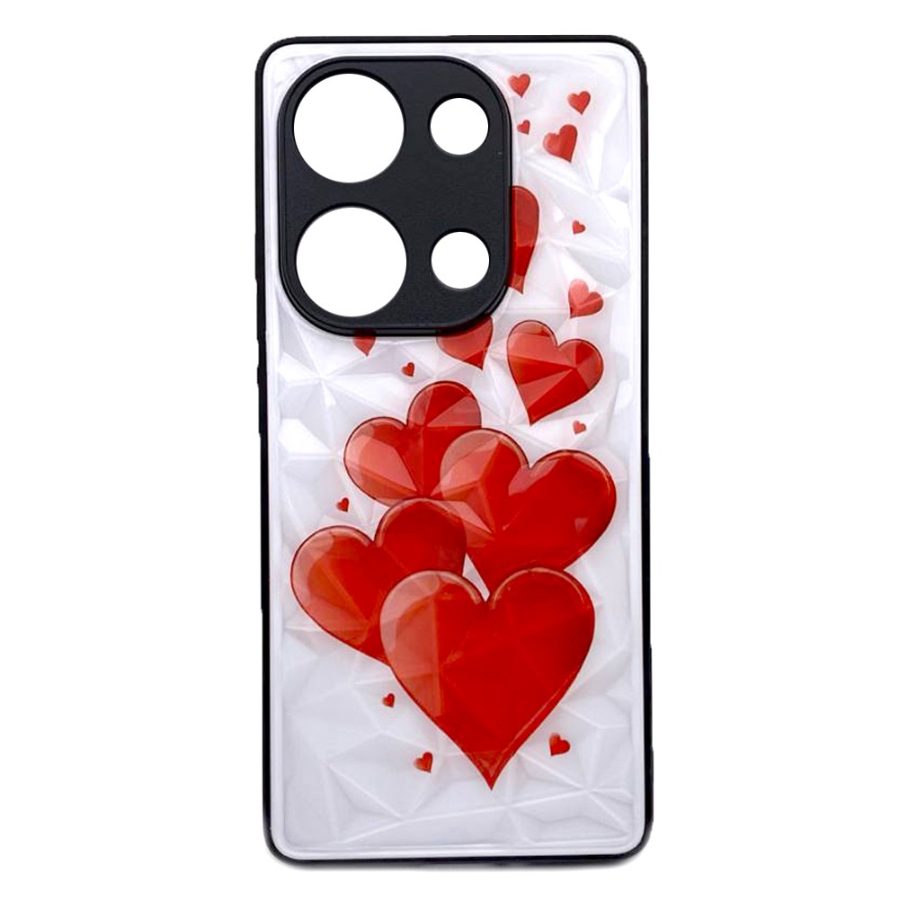 Накладка Ladies Camera для Xiaomi Redmi Note 13 Pro 4G/Poco M6 Pro 4G Сердечки-0