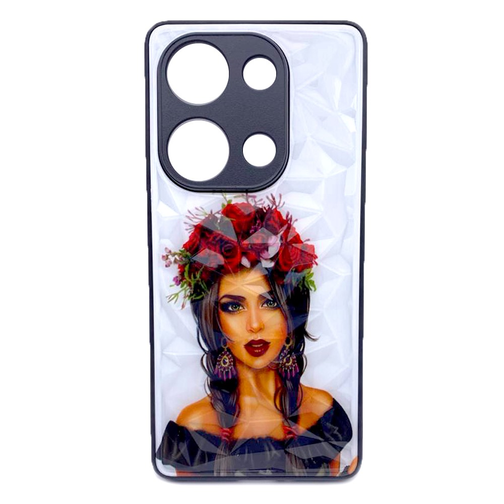 Накладка Ladies Camera для Xiaomi Redmi Note 13 Pro 4G/Poco M6 Pro 4G Вінок з троянд-0