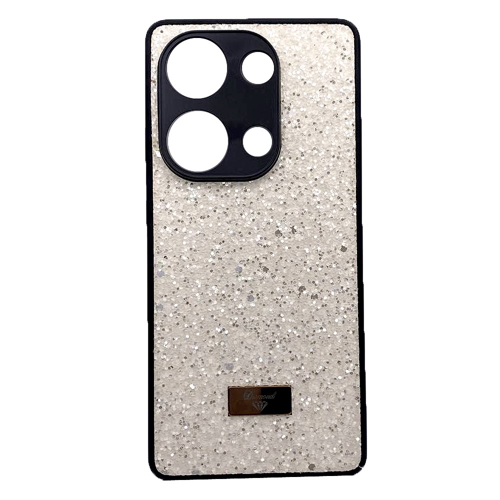 Накладка Bling Grainy Diamond Separate Camera для Xiaomi Redmi Note 13 Pro 4G (Кремова)-0