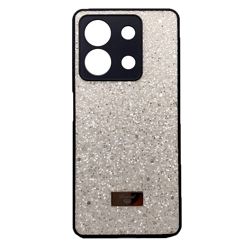 Накладка Bling Grainy Diamond Separate Camera для Xiaomi Redmi Note 13 5G (Кремова)-0