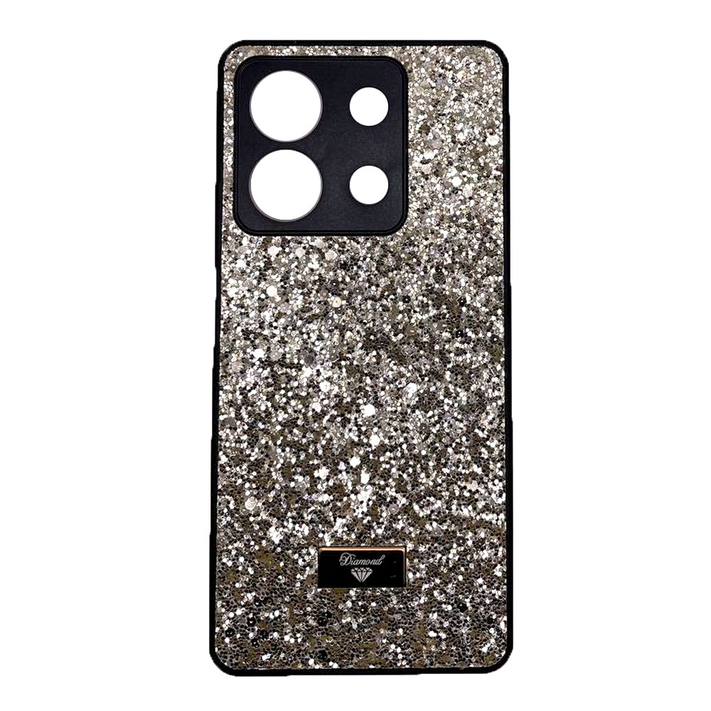 Накладка Bling Grainy Diamond Separate Camera для Xiaomi Redmi Note 13 5G (Світло-золота)-0