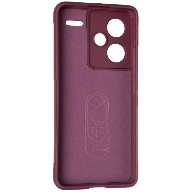 Накладка Deexe Terra для Xiaomi Note 13 Pro Plus Bordo-1