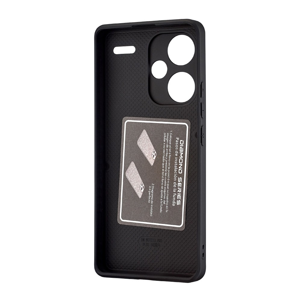 Накладка SW Grainy Diamonds для Xiaomi Redmi Note 13 Pro Plus чорна-1