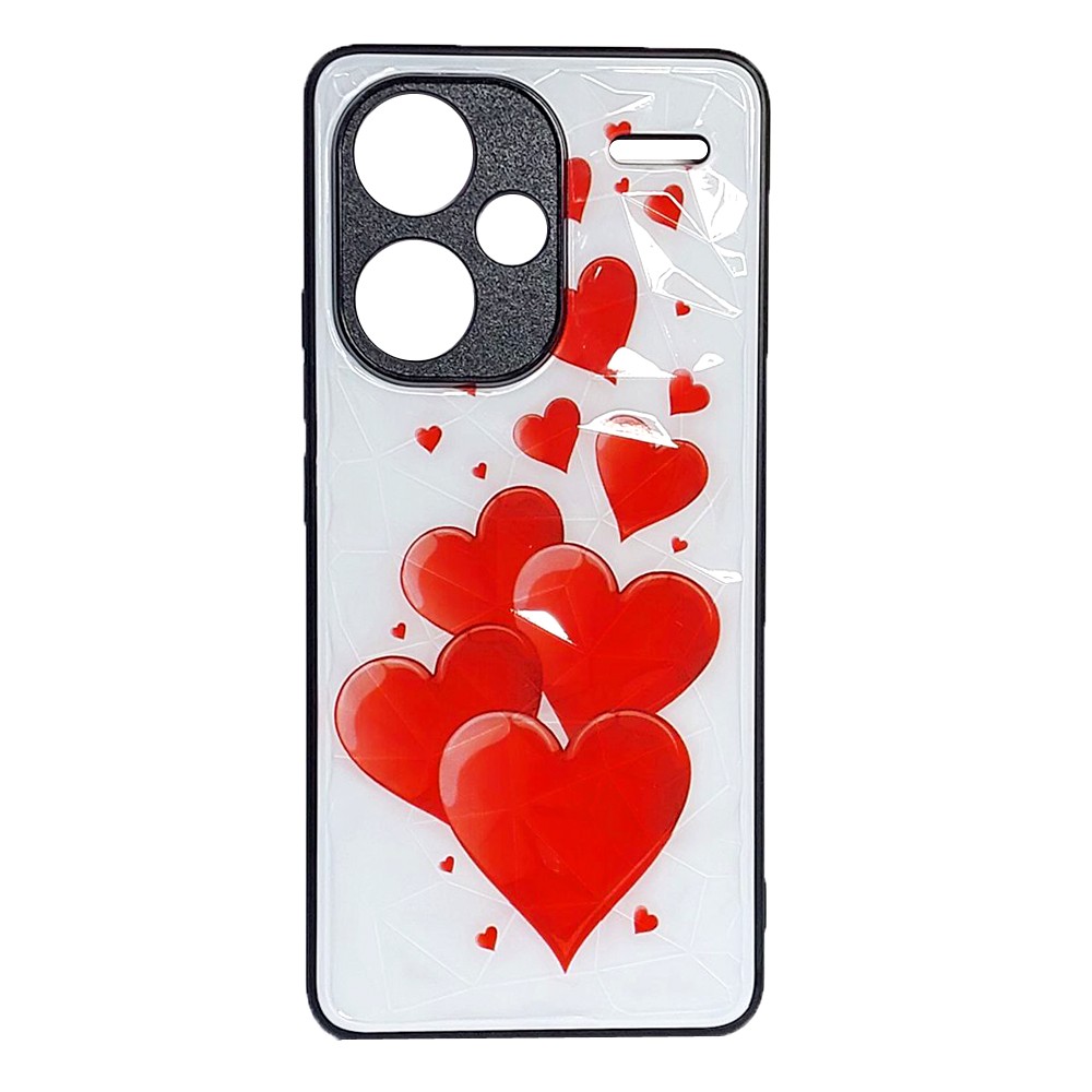 Накладка Ladies Camera для Xiaomi Redmi Note 13 Pro Plus Сердечки-0