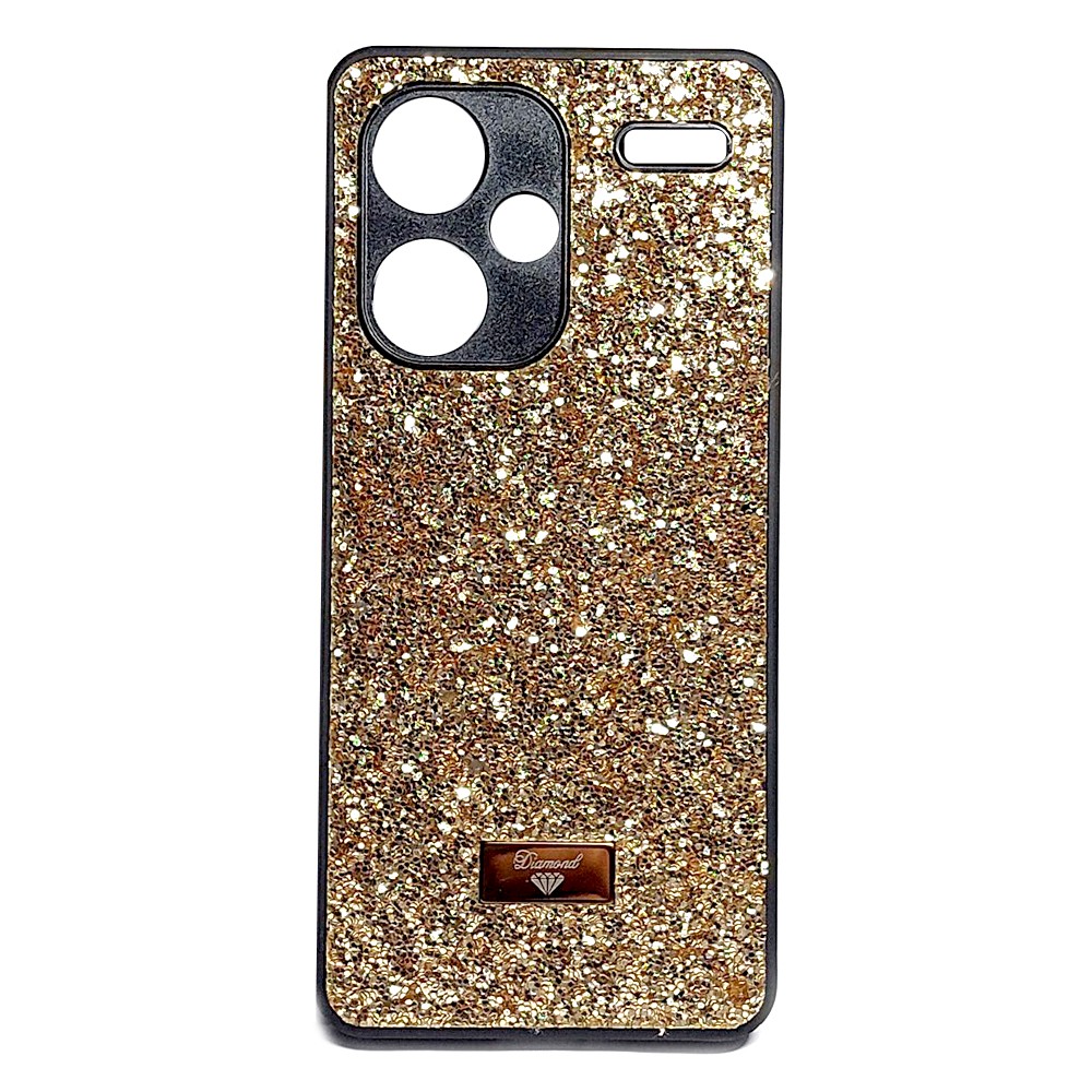 Накладка Bling Grainy Diamond Separate Camera для Xiaomi Note 13 Pro Plus (Золота)-0