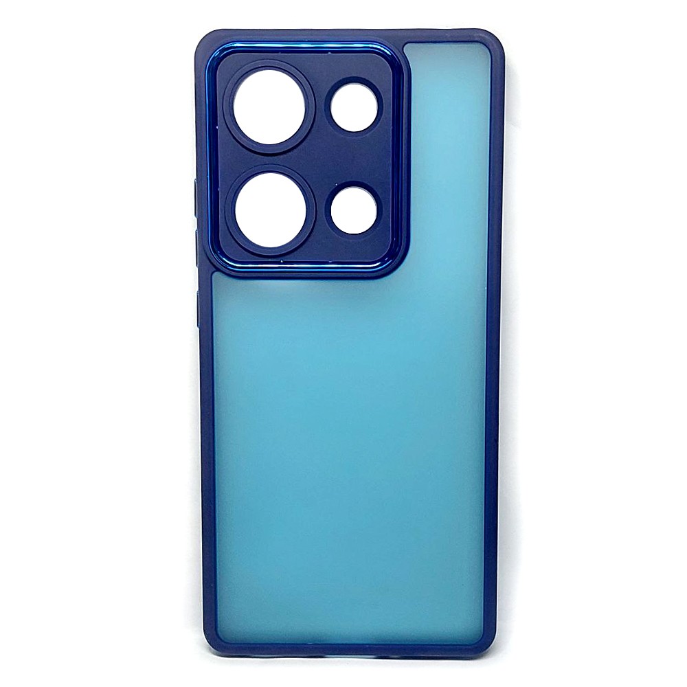 Накладка Luxury Metal Lens для Xiaomi Redmi Note 13 Pro 4G /Poco M6 Pro 4G синя-0