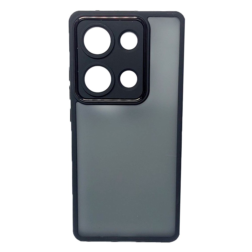 Накладка Luxury Metal Lens для Xiaomi Redmi Note 13 Pro 4G /Poco M6 Pro 4G чорна-0