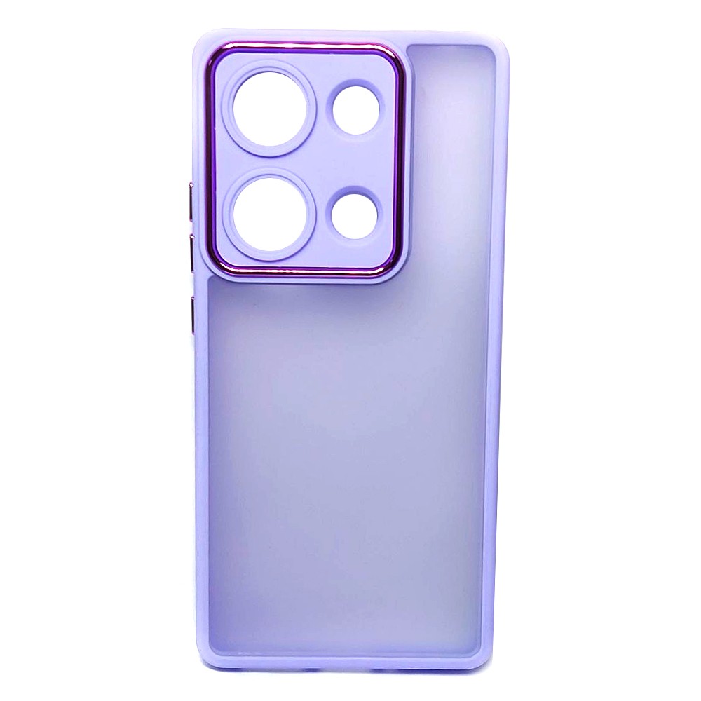 Накладка Luxury Metal Lens для Xiaomi Redmi Note 13 4G бузкова-0