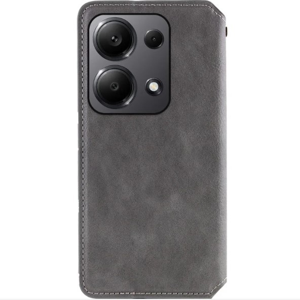 Книжка GETMAN Cubic для Xiaomi Redmi Note 13 Pro 4G/Poco M6 Pro 4G сіра-1