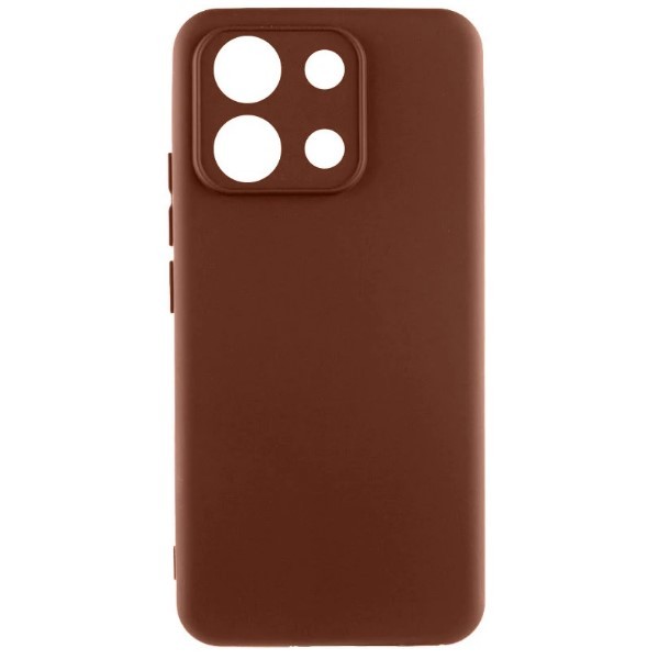 Silicone Cover Full Camera without Logo (A) для Xiaomi Note 13 Pro 4G/Poco M6 Pro 4G  (Brown)-0