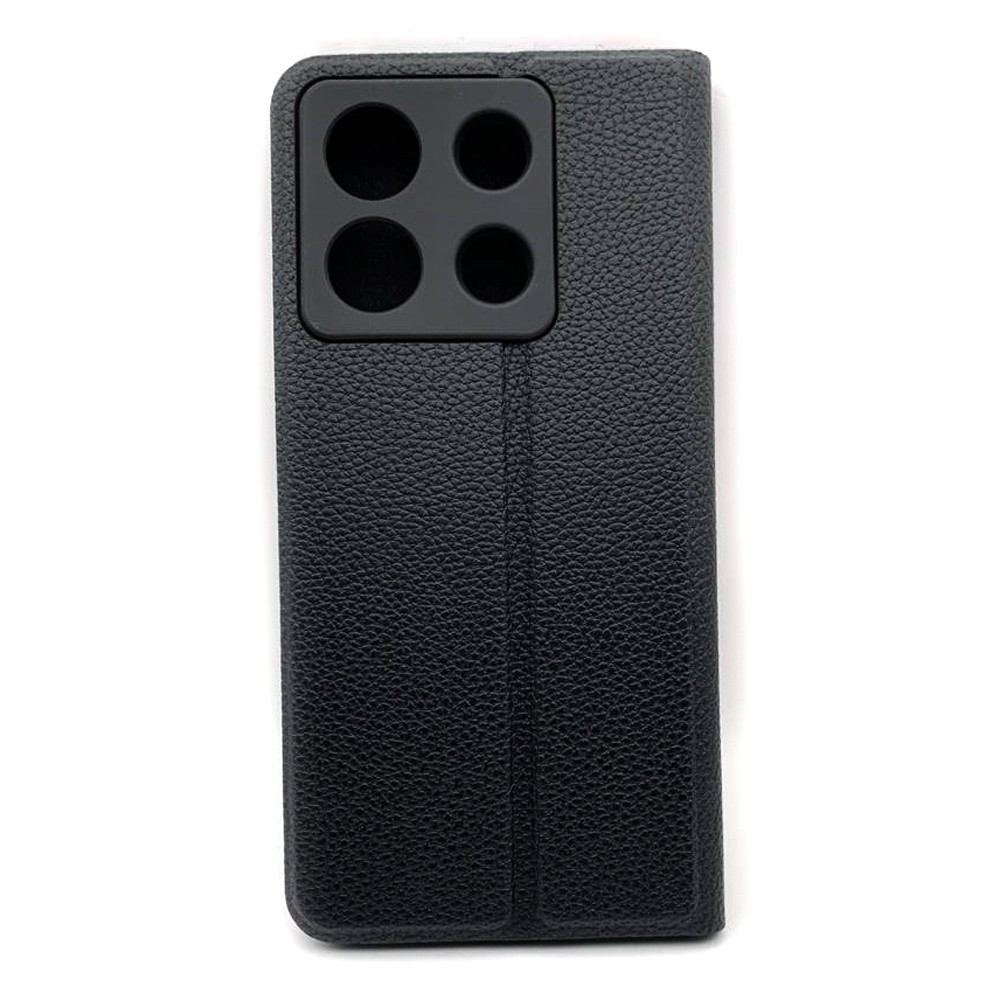 Книжка Leather Flip case для Xiaomi Redmi Note 13 (5G)/Poco X6 (5G) (Black)-1