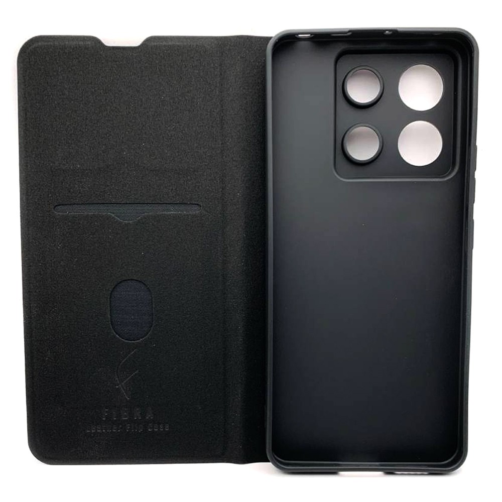 Книжка Leather Flip case для Xiaomi Redmi Note 13 (5G)/Poco X6 (5G) (Black)-2
