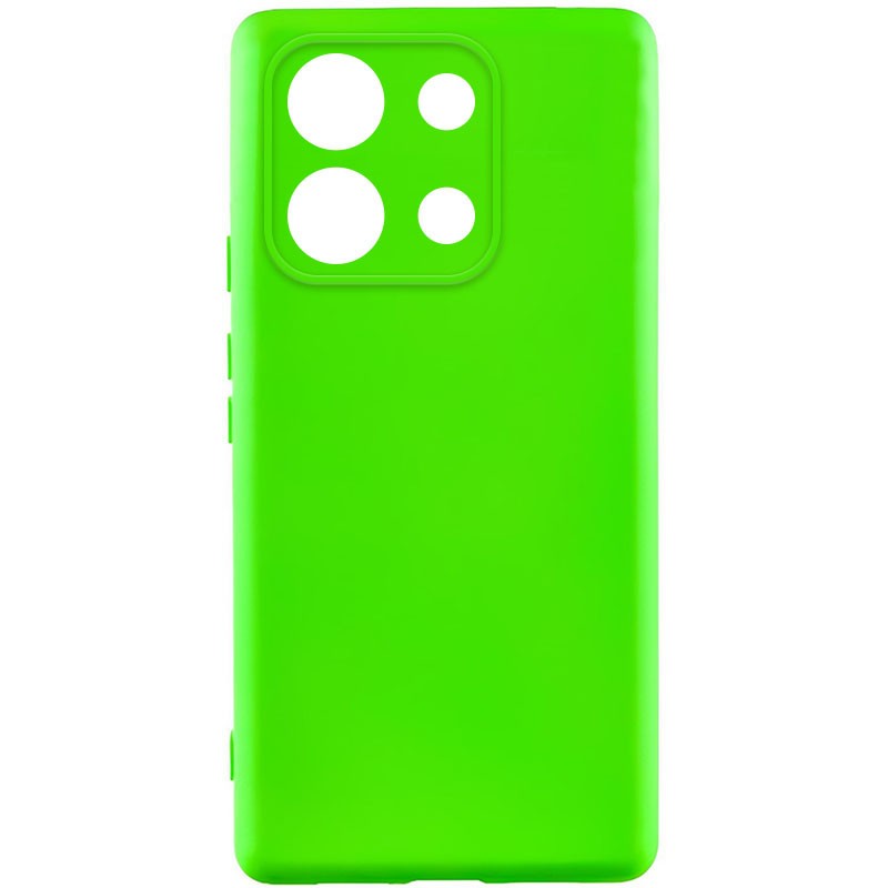Silicone Cover Full Camera without Logo (A) для Xiaomi Note 13 Pro 4G/Poco M6 Pro 4G  (Neon green)-0