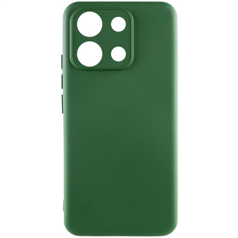 Silicone Cover Full Camera without Logo (A) для Xiaomi Note 13 Pro 4G/Poco M6 Pro 4G  (Dark green)-0