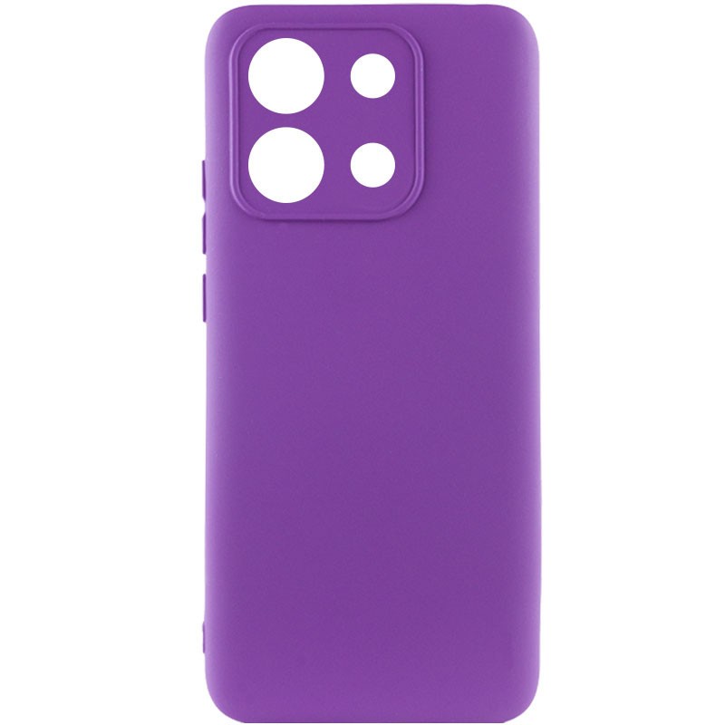 Silicone Cover Full Camera without Logo (A) для Xiaomi Note 13 Pro 4G/Poco M6 Pro 4G / Note 14s  (Purple)-0