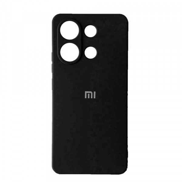 Накладка Silicone Cover Full Protective для Xiaomi Redmi Note 13 Pro 4G Black-0