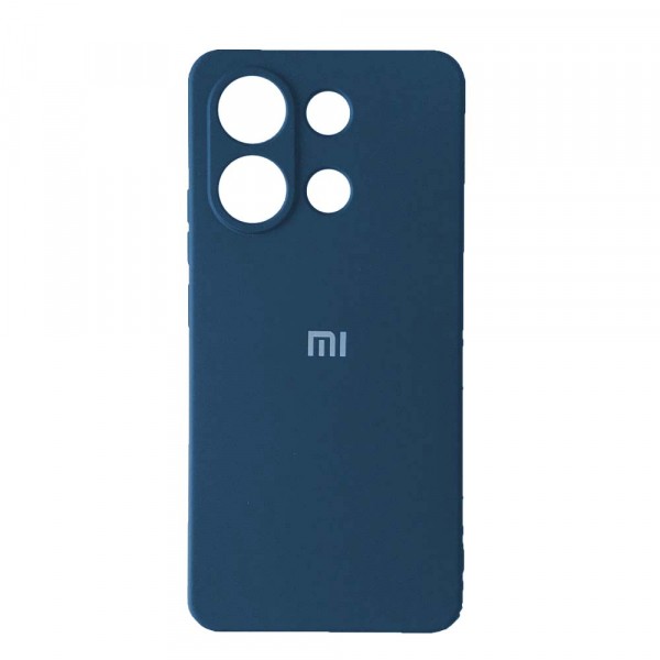 Накладка Silicone Cover Full Protective для Xiaomi Redmi Note 13 Pro 4G Navy blue-0