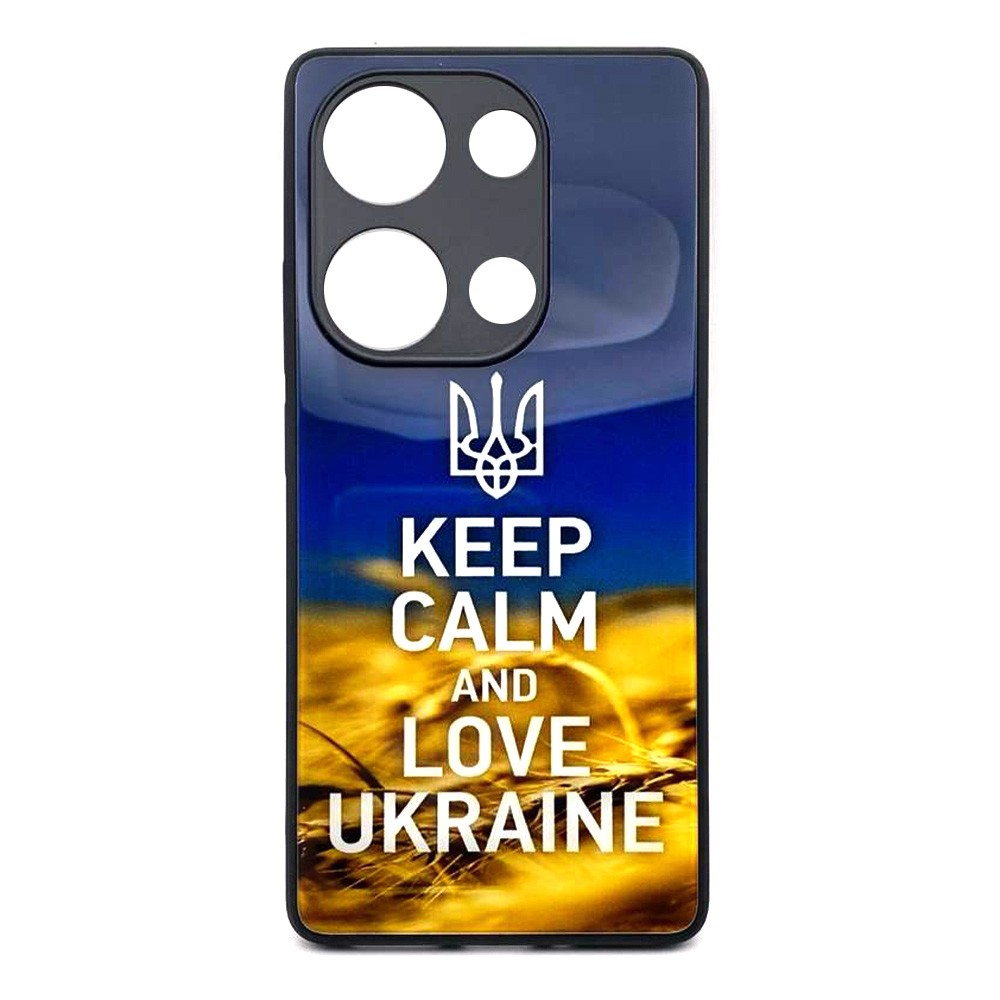 Накладка Marble Clouds для Xiaomi Note 13 Pro 4G/Poco M6 Pro 4G  (Keep calm, скло)-0