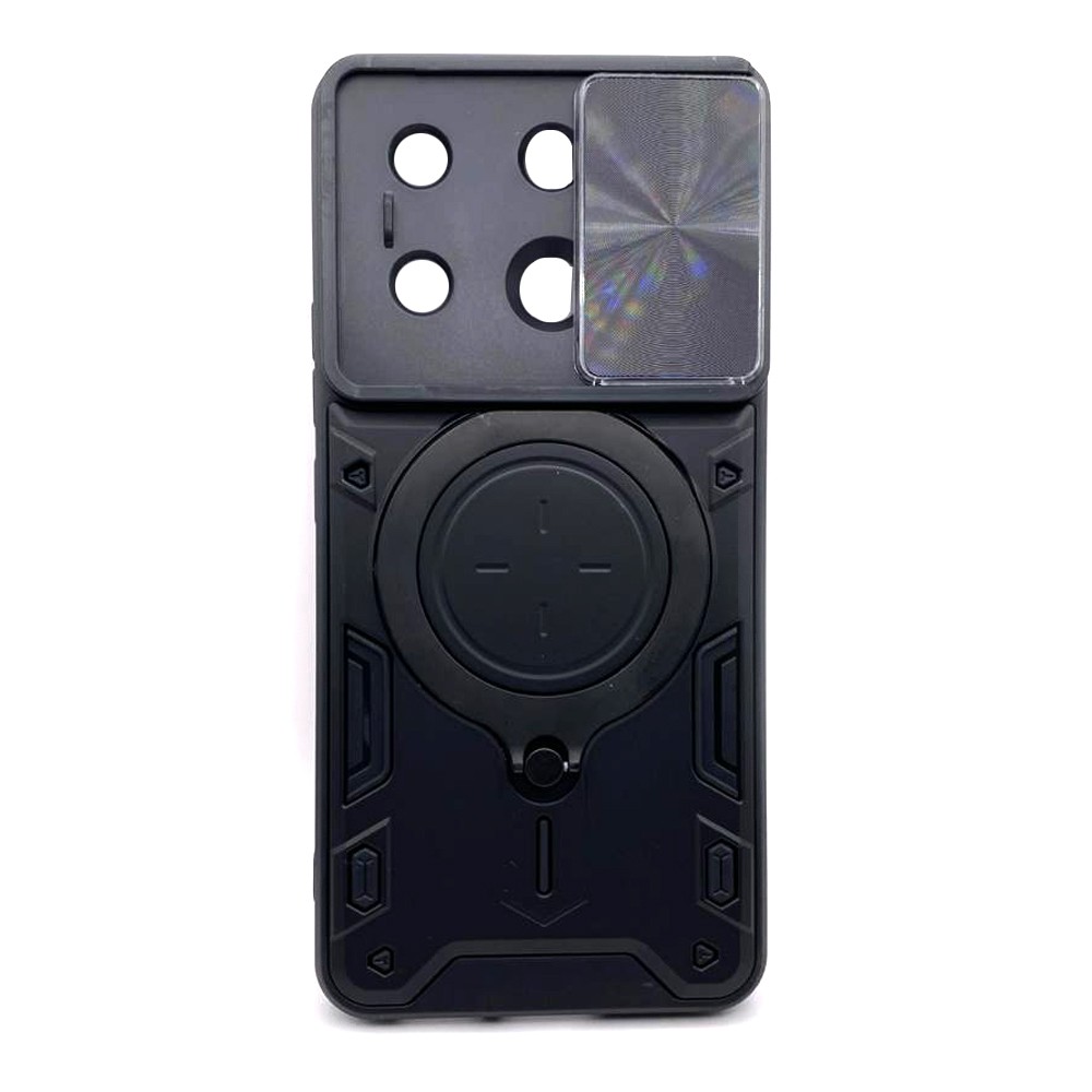 Накладка Protective Stand Case для Xiaomi Note 13 Pro 5G / Poco X6 5G (Black)-0