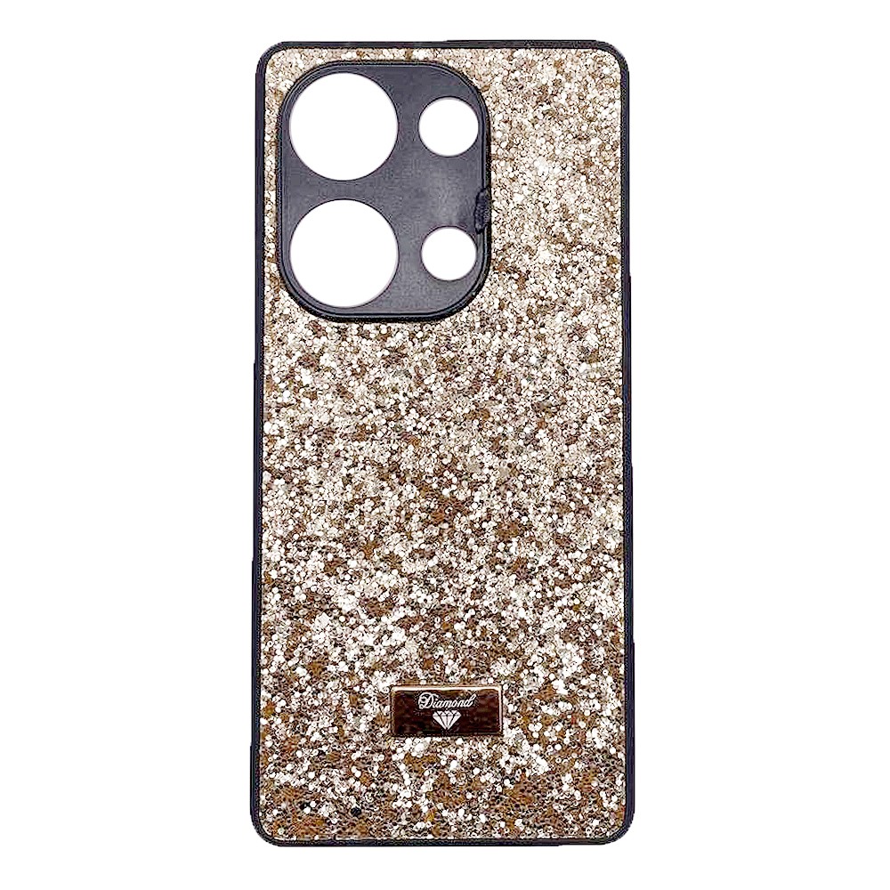 Накладка Bling Grainy Diamond Separate Camera для Xiaomi Redmi Note 13 Pro (Світло-золота)-0