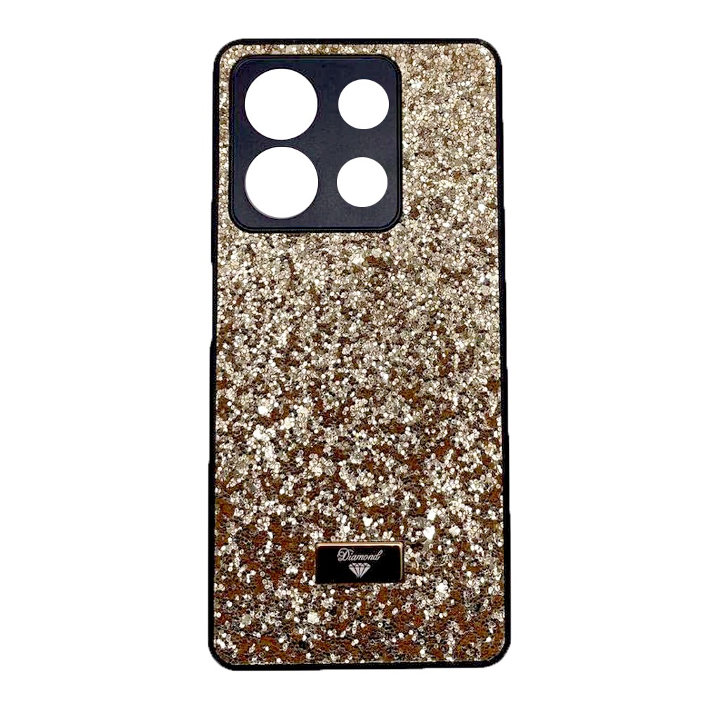Накладка Bling Grainy Diamond Separate Camera для Xiaomi Redmi Note 13 Pro 5G/Poco X6 (Золота)-0