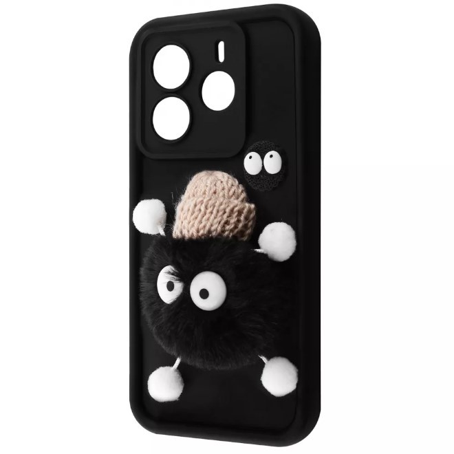 Чохол Pretty Toys для Xiaomi Redmi Note 14 4G (black/fluffy black)-0
