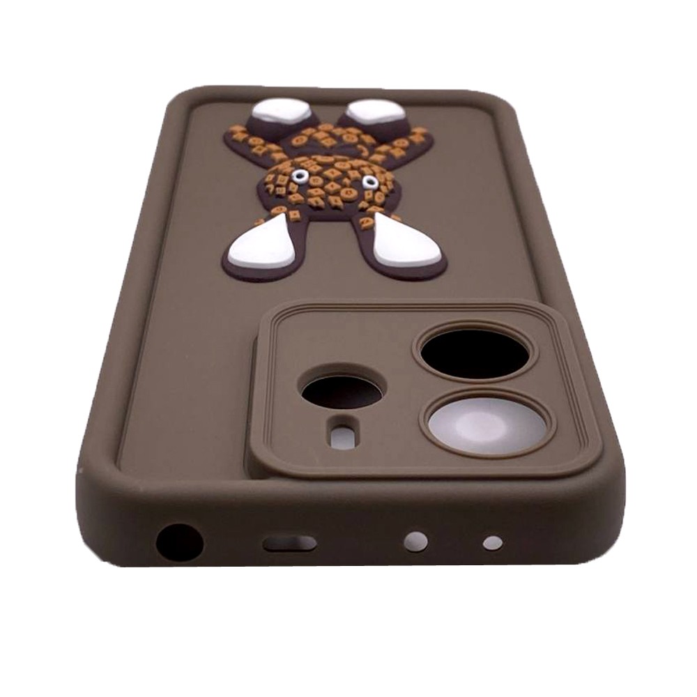 Чохол Pretty Toys для Xiaomi Redmi Note 14 4G (brown/rabbit)-2
