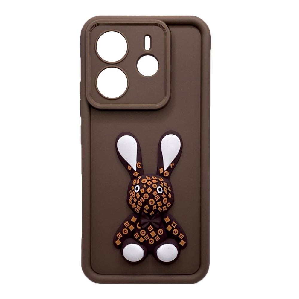 Чохол Pretty Toys для Xiaomi Redmi Note 14 4G (brown/rabbit)-0