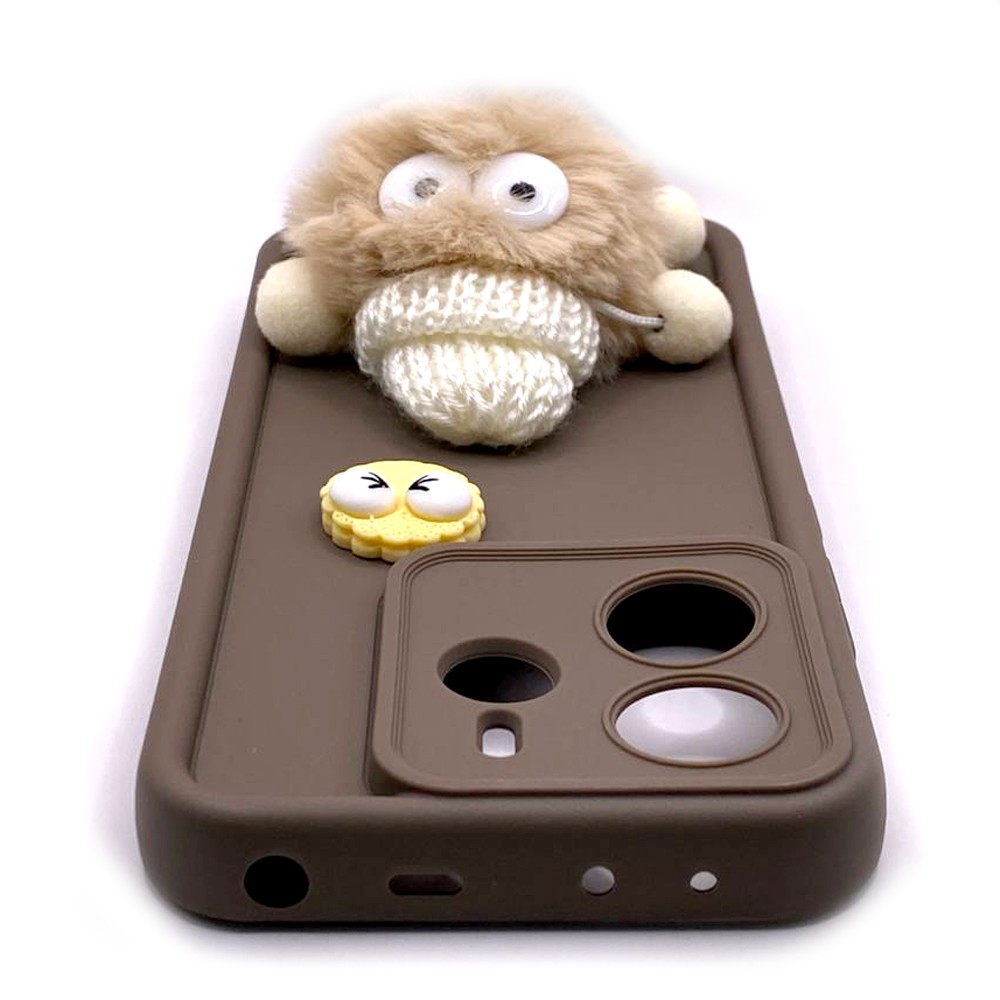 Чохол Pretty Toys для Xiaomi Redmi Note 14 4G (brown/fluffy white)-1