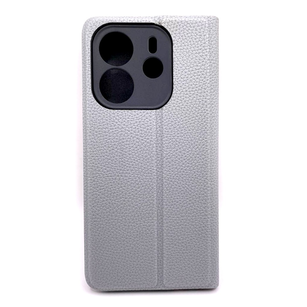 Книжка ELITE Stage для Xiaomi Redmi Note 14 4g сіра-1