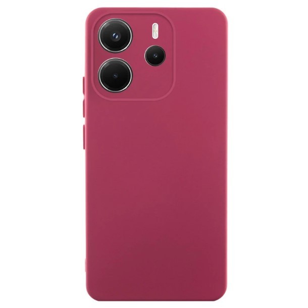 Silicone Case Full Camera no logo для Xiaomi Note 14 4G (Europe version) Marsala-0