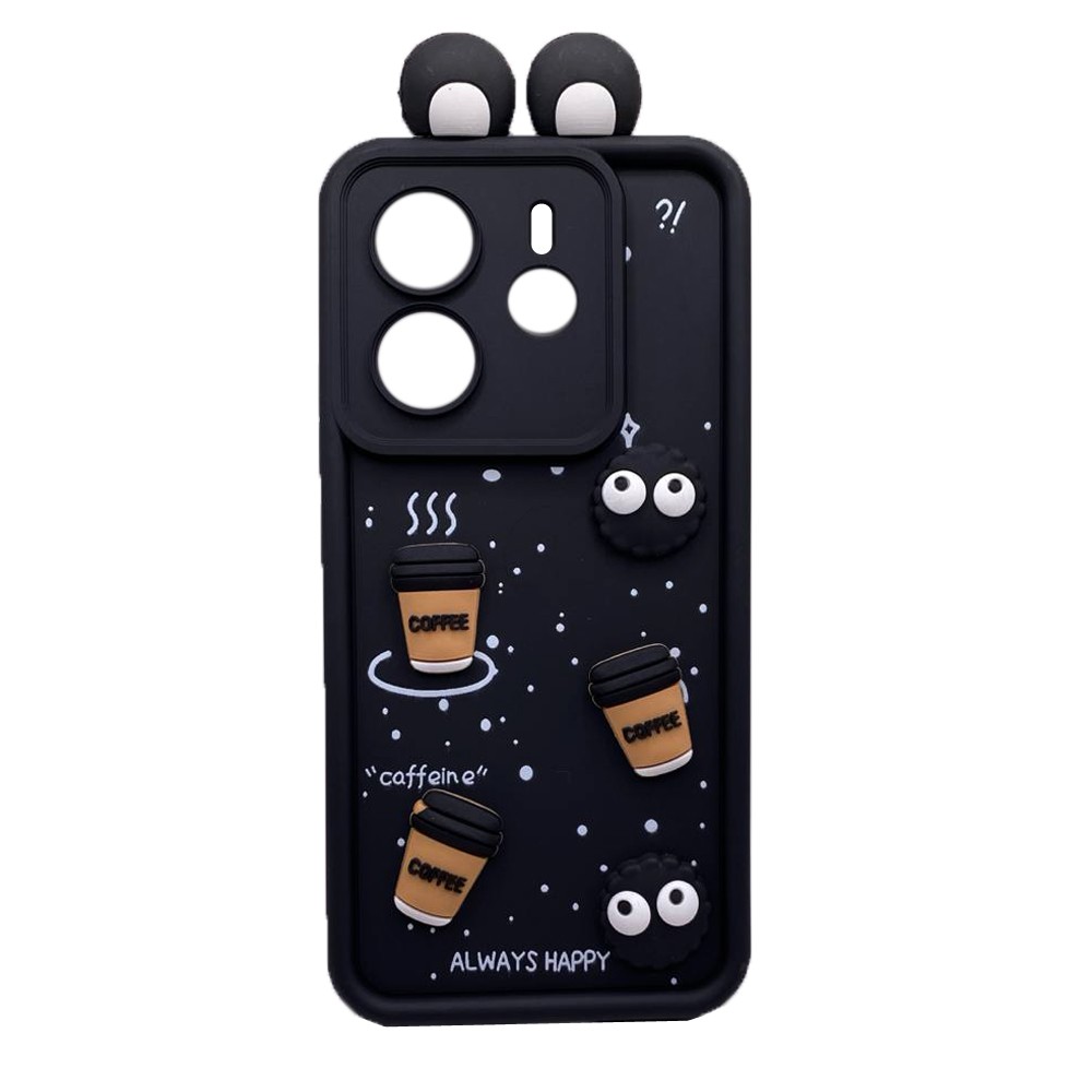 Чохол Pretty Toys with Ears для Xiaomi Note 14 4G (Europe version) (Black)-0