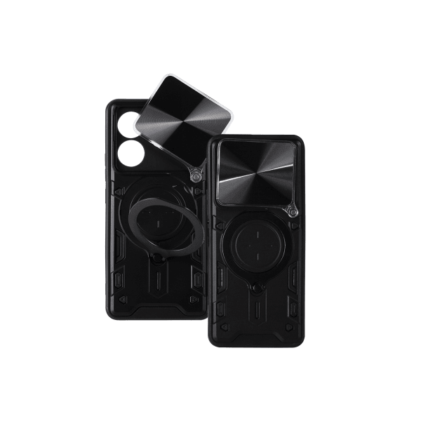 Накладка Protective Stand Case для Xiaomi Redmi Note 14 Pro 4G (Black)-0