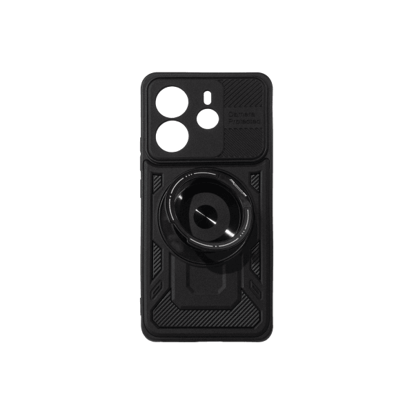Накладка Hard Carbon Fiber для XIAOMI Redmi Note 14 4G (EU 164.84/78.15/8.16mm) (Чорний)-0