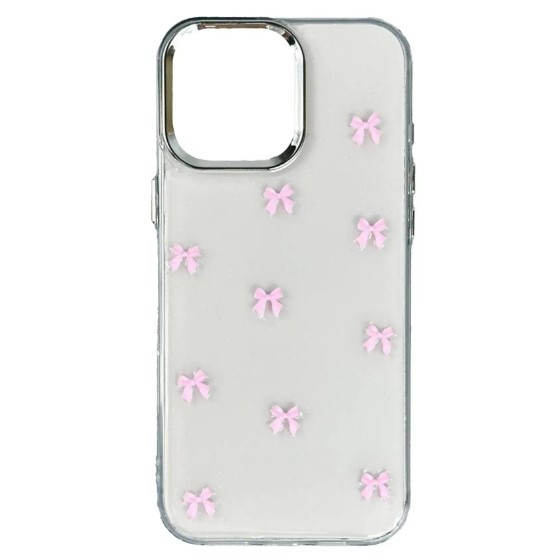 Накладка Shiny Crystal bow для Xiaomi Redmi Note 14S 4G/Note 13 Pro 4G/Poco M6 Pro (Pink)-0