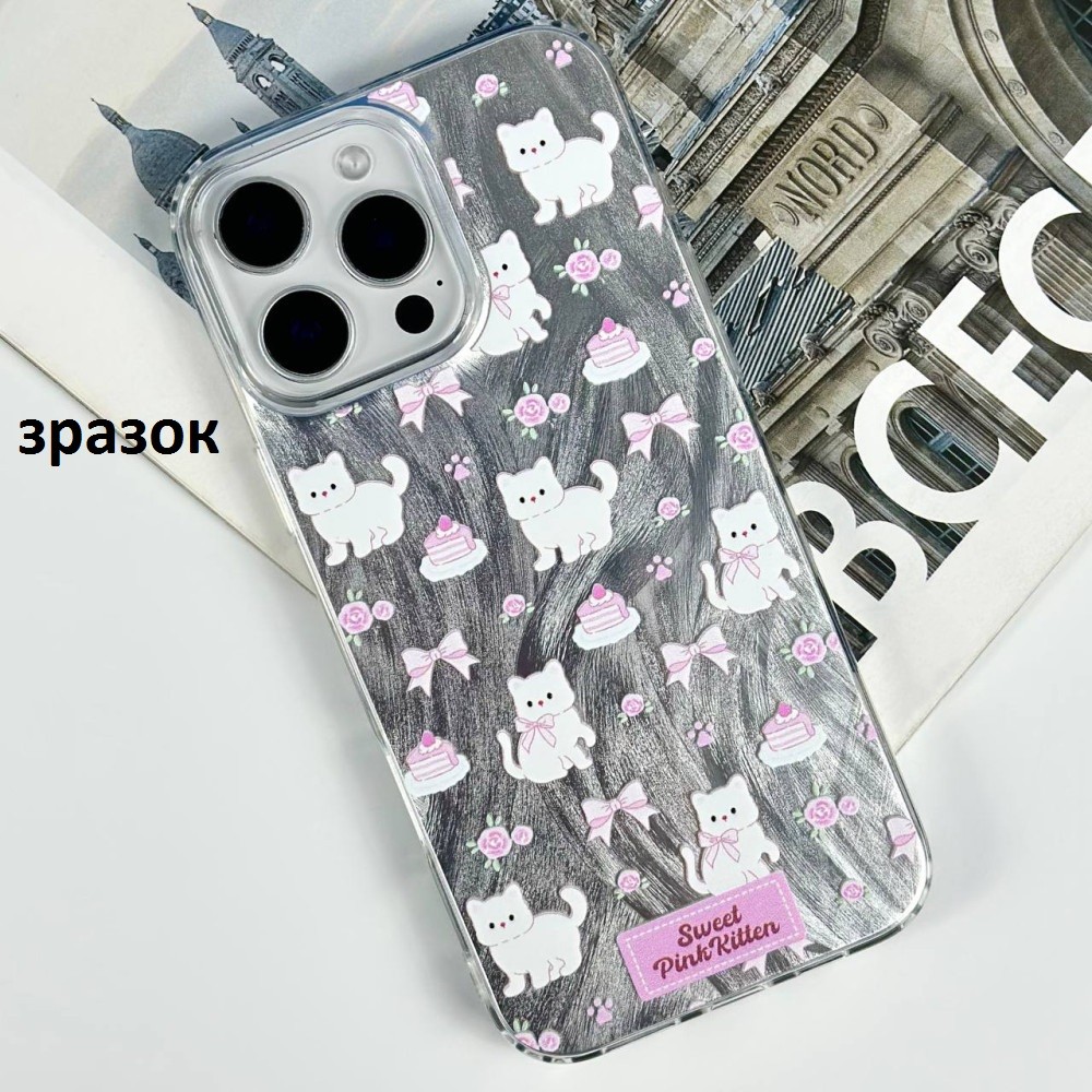 Накладка Nacre Print для Xiaomi Redmi Note 14 4G Cats-0
