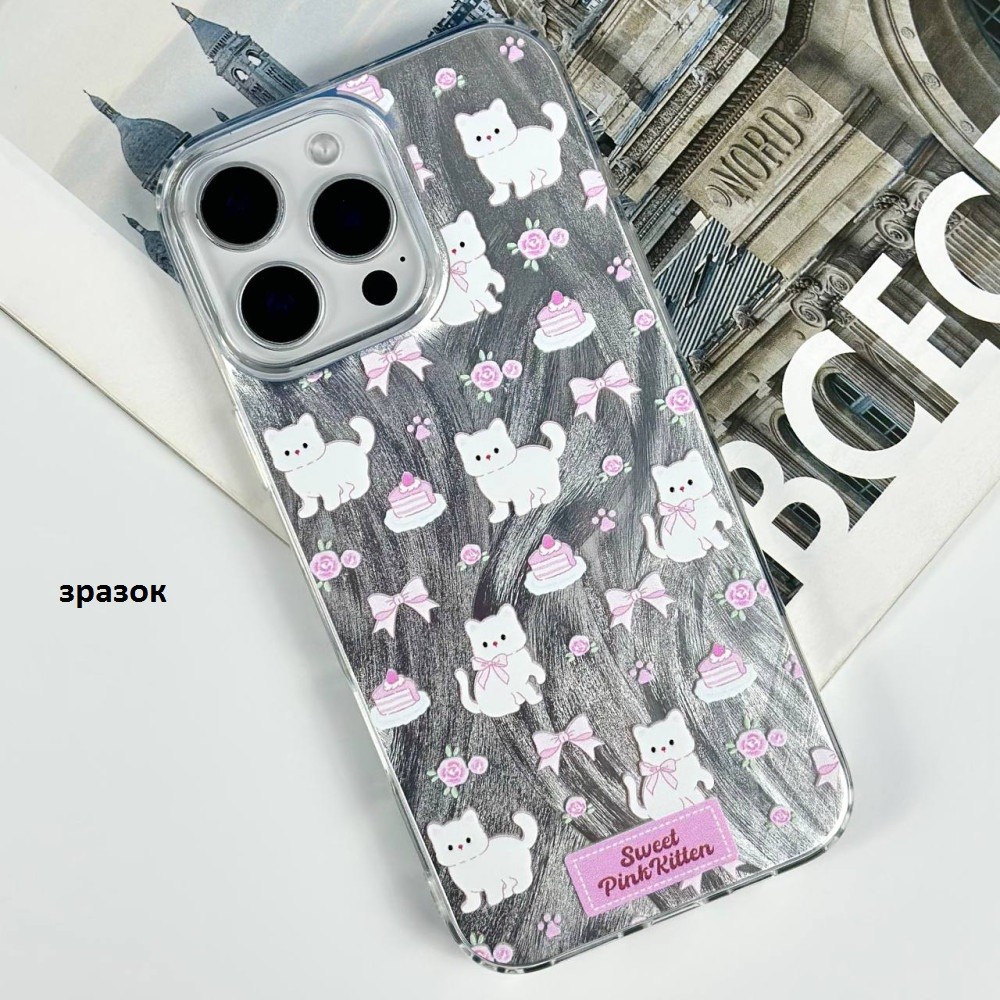 Накладка Nacre Print для Xiaomi Redmi Note 14 Pro 4G Cats-0