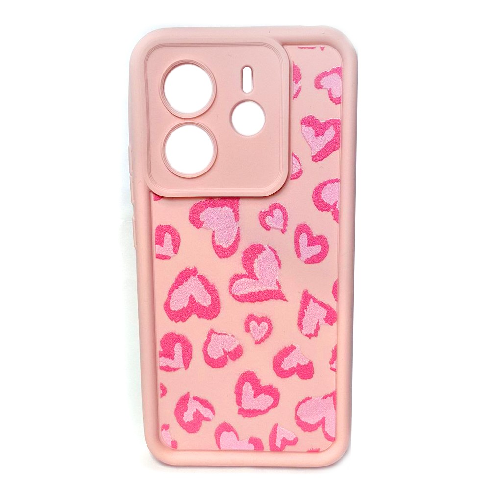 Накладка Shock Sides Resistant для Xiaomi Note 14 4G 164 mm Light pink / hearts-0