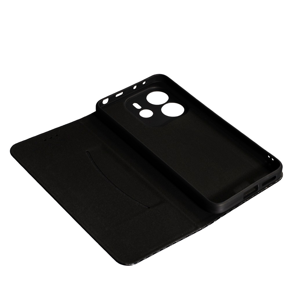 Книжка FLIP COVER Carbon для Xiaomi Redmi Note 14 (4G) (UA/EU) чорна-2