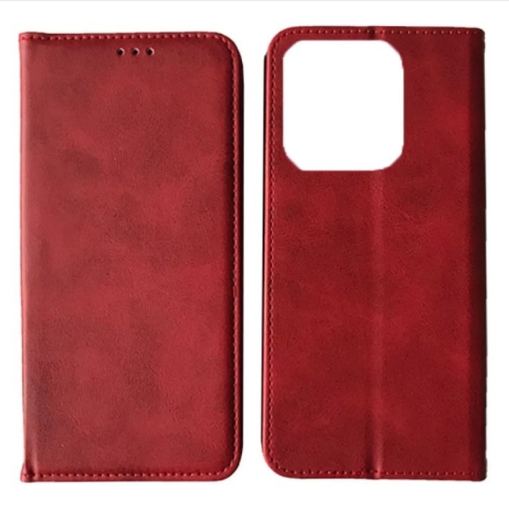 Книжка Black TPU Magnet для Xiaomi Note 14 4G EU червона-0