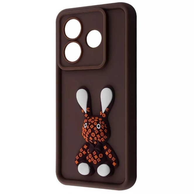 Чохол Pretty Toys для Xiaomi Note 14 5G (Brown/rabbit)-0